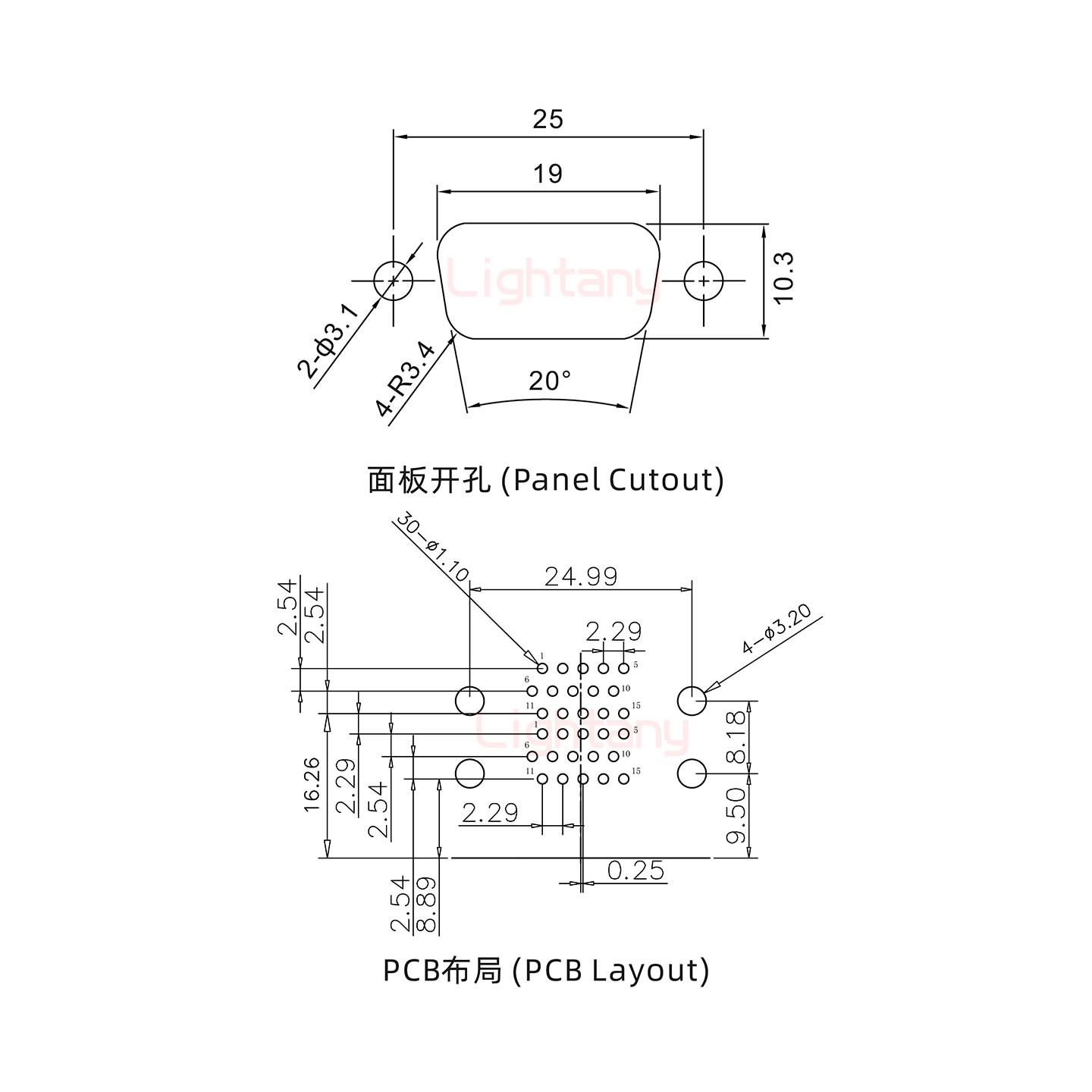 HDR15公對(duì)公 間距19.05 雙胞胎沖針 D-SUB連接器