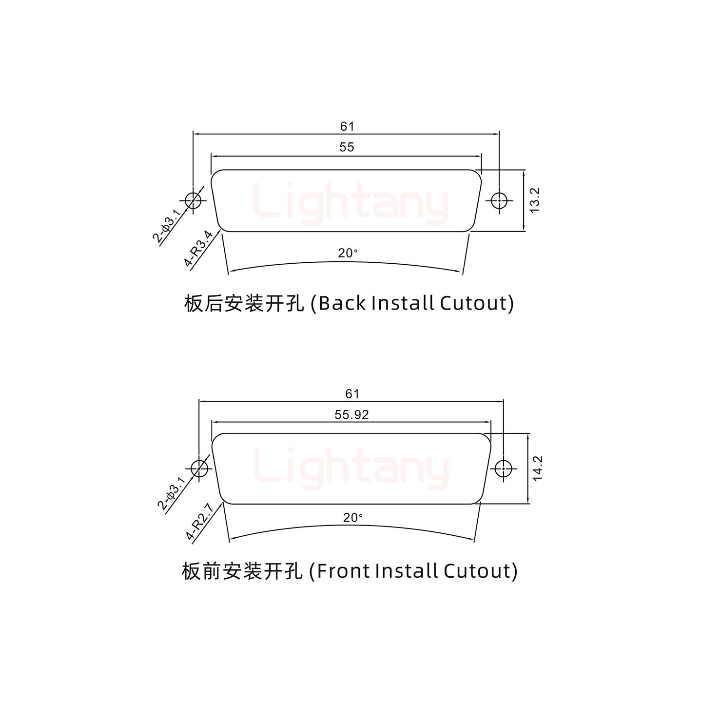 47W1公壓線式/配螺絲螺母/大電流30A