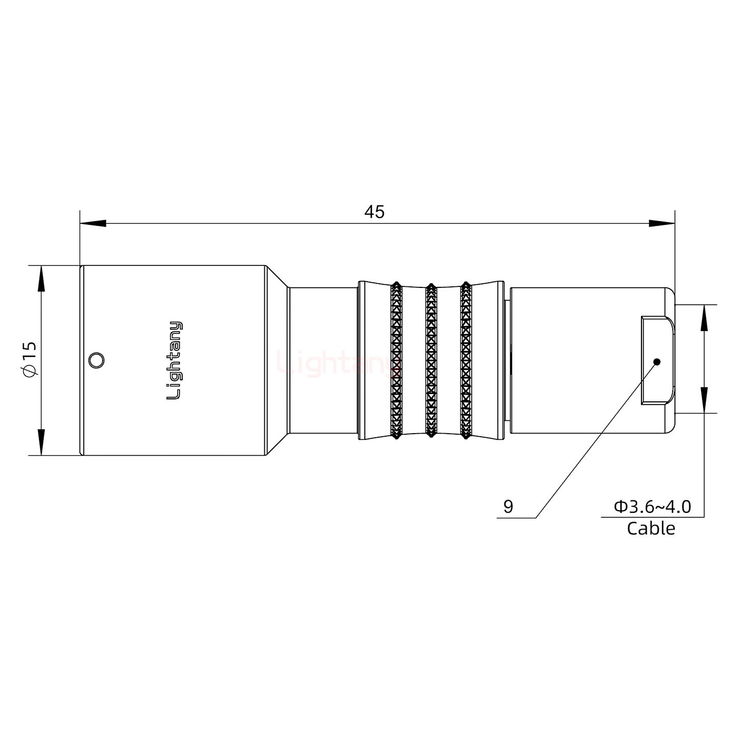 FHG.1K.006.CLAC40推拉自鎖彎式插頭