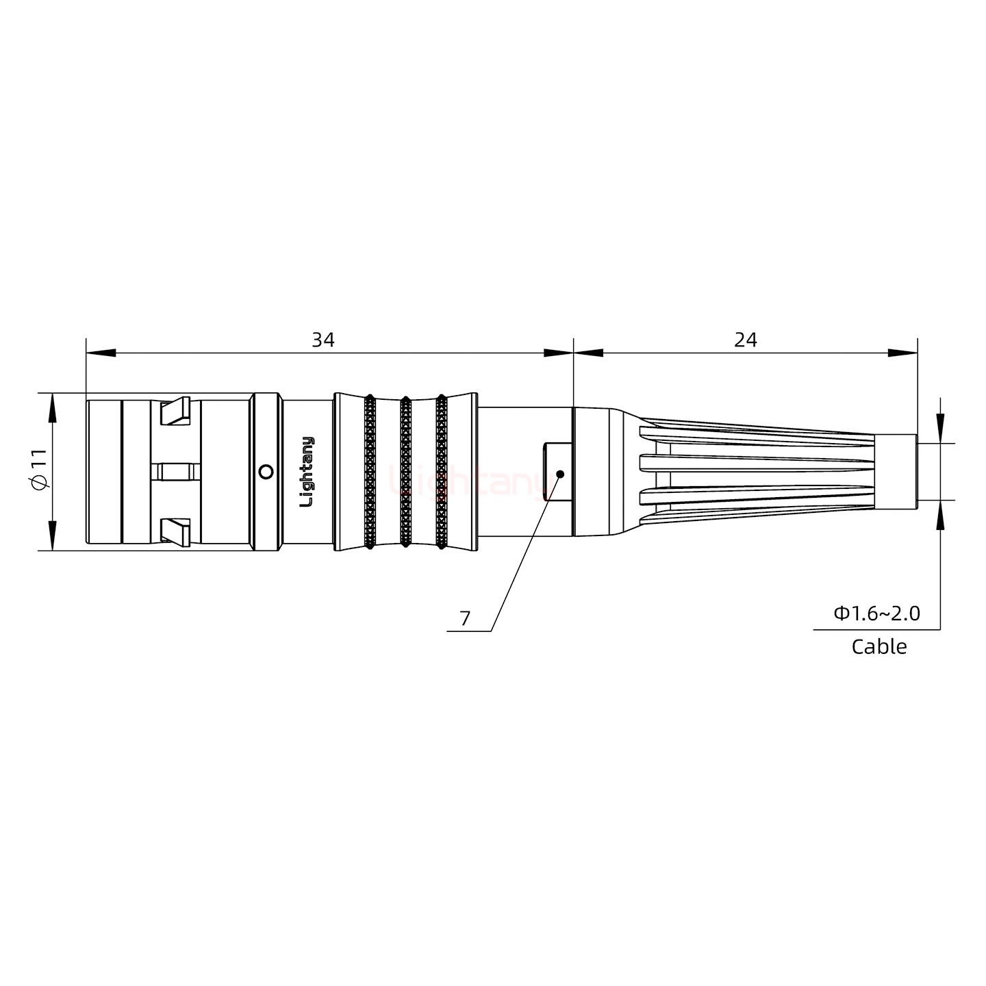 FGG.0K.007.CLAC20Z推拉自鎖帶護(hù)套直式插頭