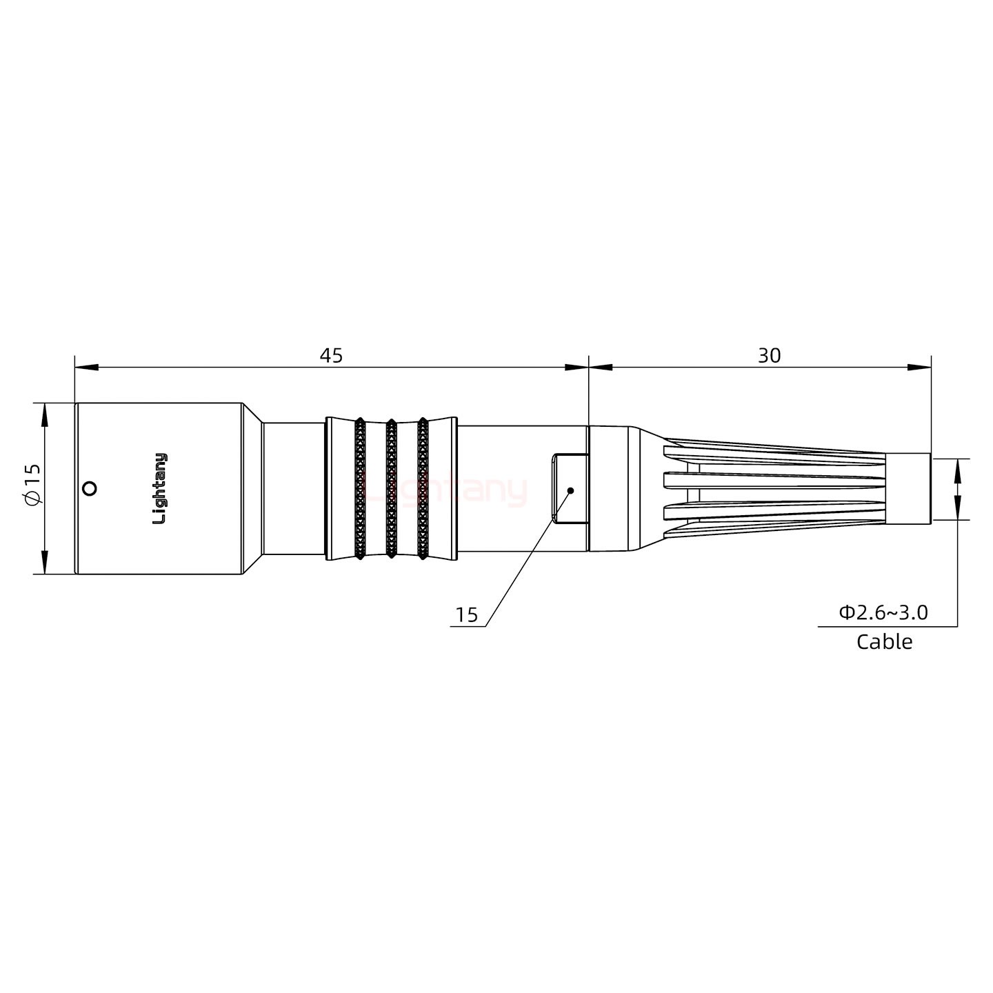 PHG.1K.002.CLAC30Z推拉自鎖帶護(hù)套浮動(dòng)插座