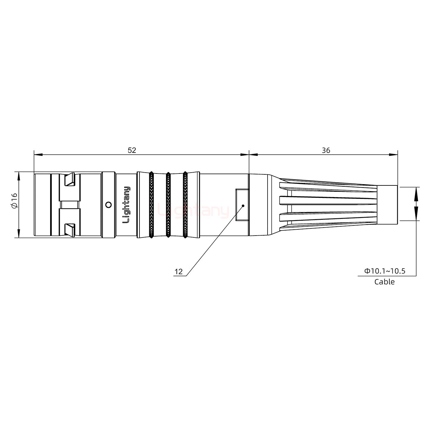 FGG.2K.002.CLAK11Z推拉自鎖帶護套直式插頭