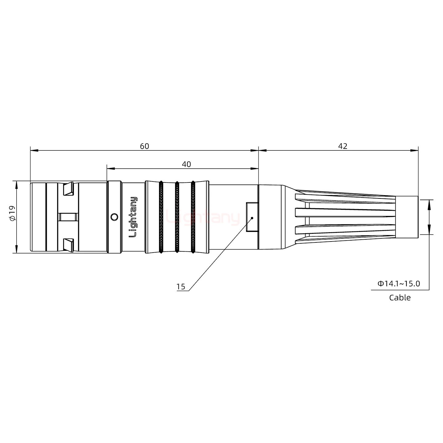 FGG.3K.004.CLAK15Z推拉自鎖帶護套直式插頭